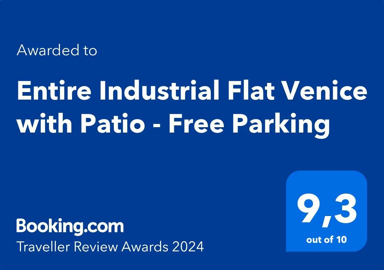 Entire Industrial Flat Venice With Patio - Free Parking Mestre