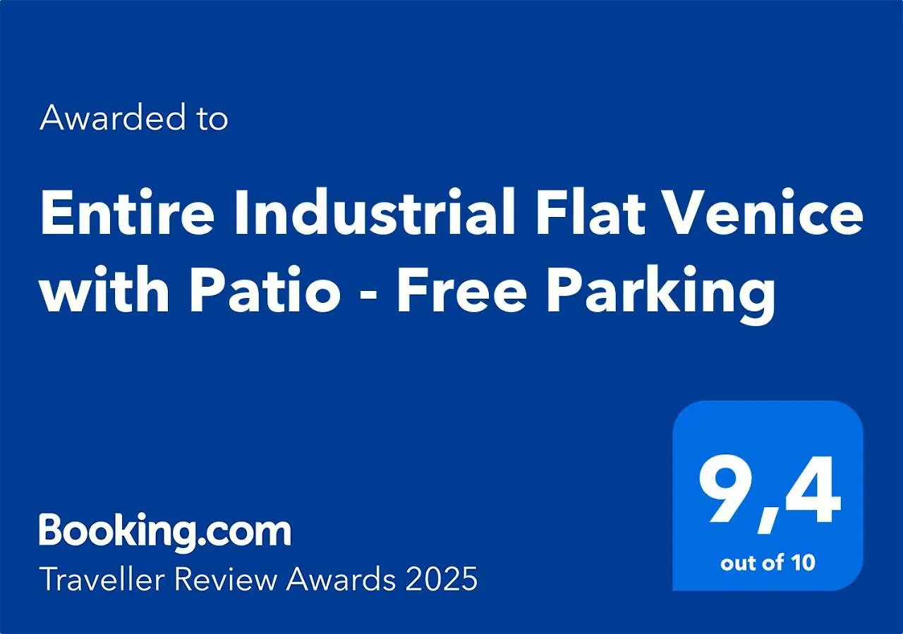 Entire Industrial Flat Venice With Patio - Free Parking Mestre 0*,